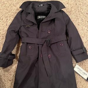 NWT Vintage Rothschild Kids Navy Trench Coat